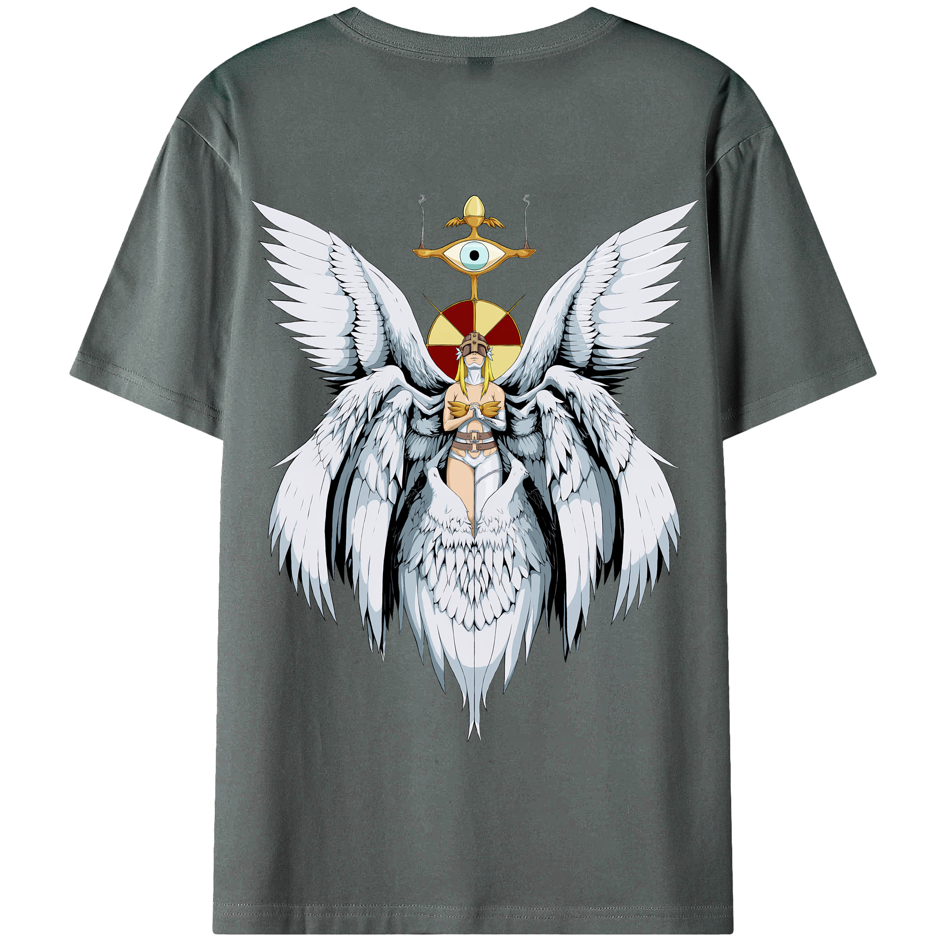 （画像用） Digimon デジタルモンスター/デジモン 綿100％半袖Tシャツ（背面プリント）